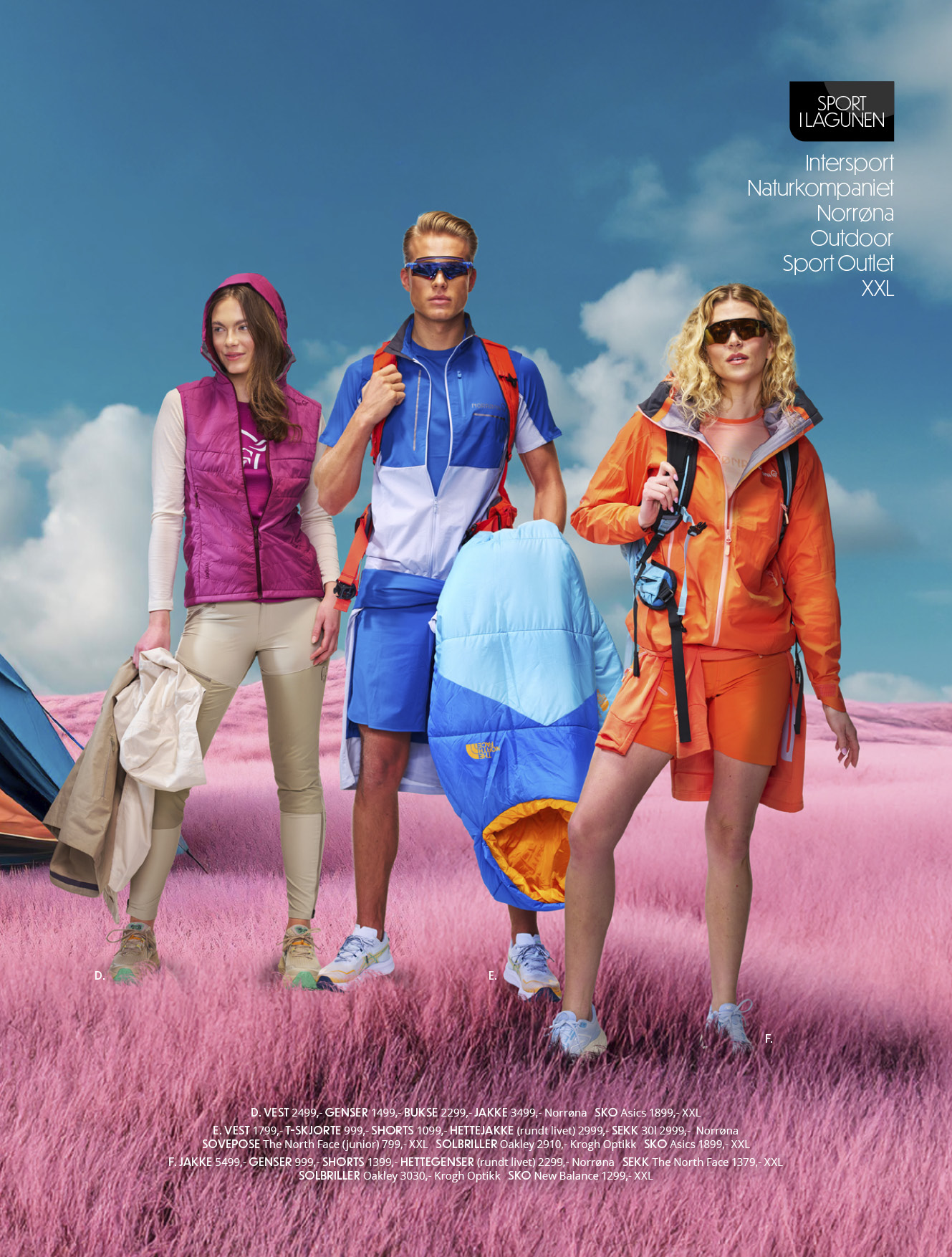 Sport i Lagunen, Intersport, Naturkompaniet, Norrøna, Outdoor, Sport Outlet, XXL